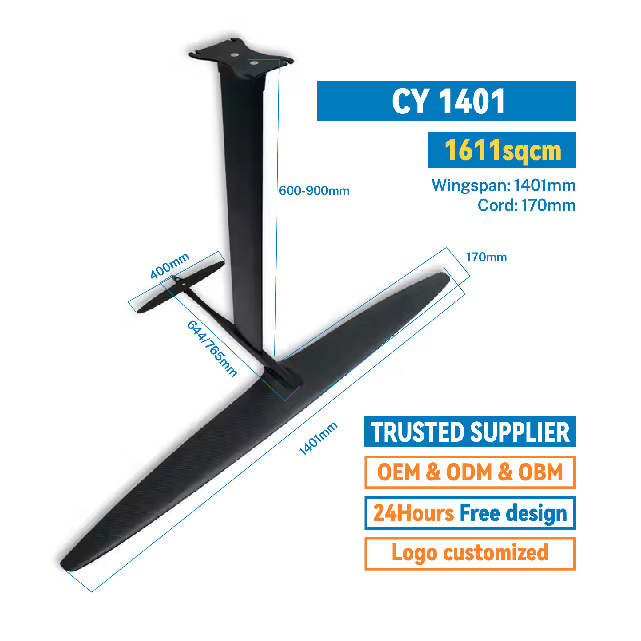 Aluminum Carbon Hydrofoil