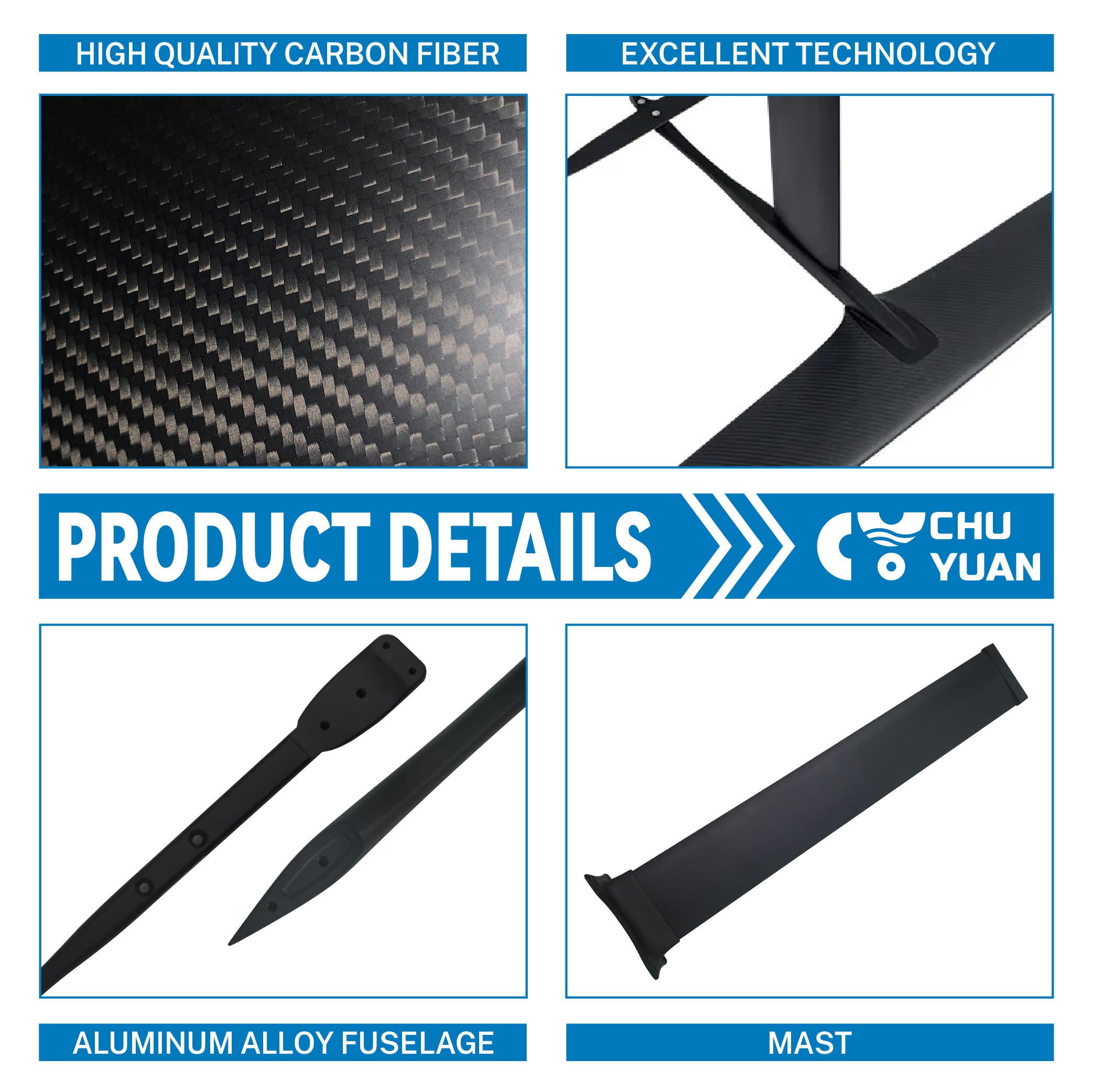 Aluminum Carbon Hydrofoil gallery 5